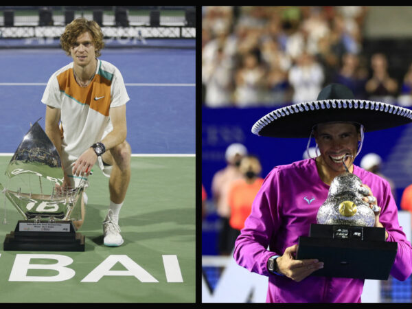 Andrey Rublev and Rafael Nadal