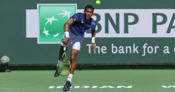 Felix Auger-Aliassime at the 2023 BNP Paribas Open