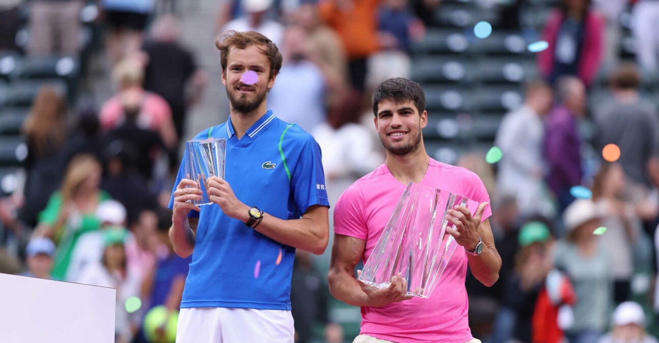 Daniil Medvedev and Carlos Alcaraz, Indian Wells 2023