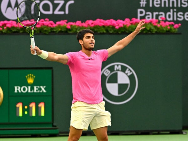 Carlos Alcaraz at the 2023 BNP Paribas Open in Indian Wells