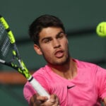 Carlos Alcaraz at the 2023 BNP Paribas Open in Indian Wells