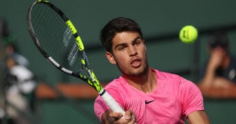 Carlos Alcaraz at the 2023 BNP Paribas Open in Indian Wells