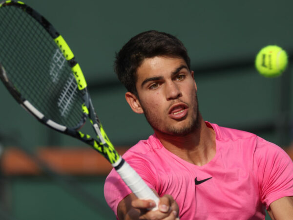 Carlos Alcaraz at the 2023 BNP Paribas Open in Indian Wells
