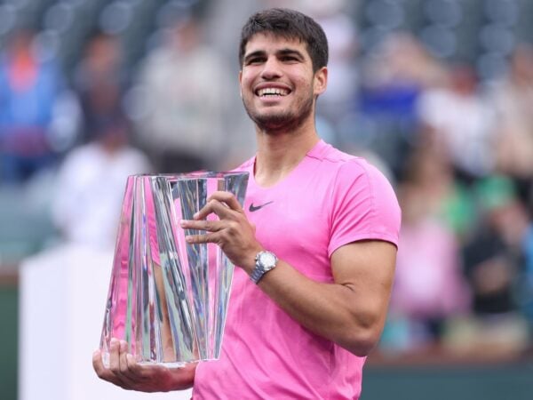 Carlos Alcaraz trophy Indian Wells
