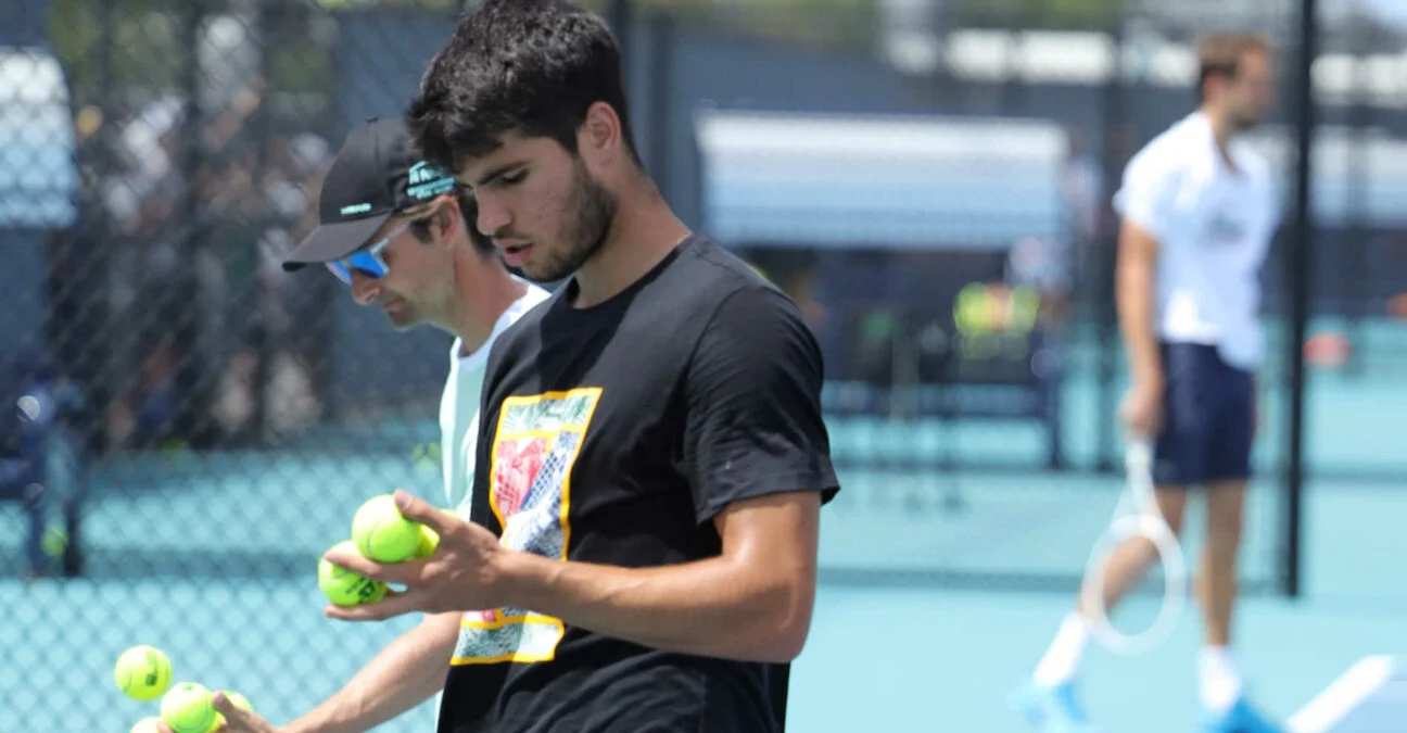 Carlos Alcaraz and Juan Carlos Ferrero, MIami 2023
