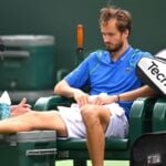 Daniil Medvedev injury Indian Wells 2023