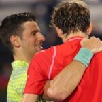Novak Djokovic and Daniil Medvedev Dubai 2023