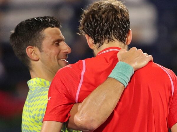 Novak Djokovic and Daniil Medvedev Dubai 2023