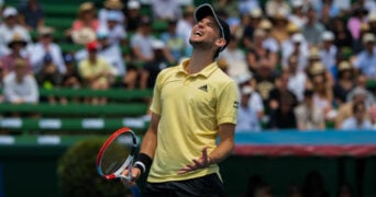 Dominic Thiem at the 2023 Kooyong Classic