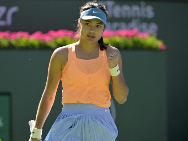 Emma Raducanu on day 4 of the 2023 BNP Paribas Open at the Indian Wells Tennis Garden