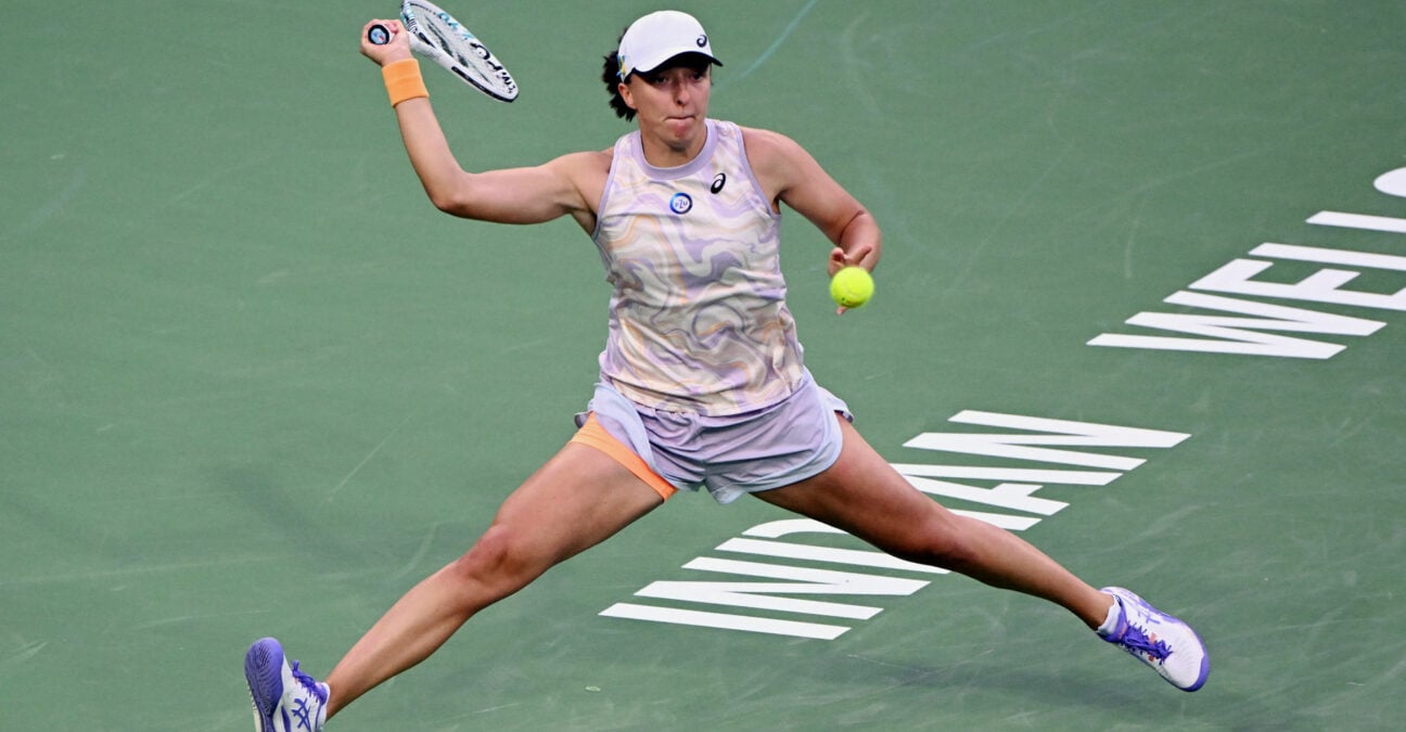Iga Swiatek during the BNP Paribas Open on March 11, 2023 in Indian Wells