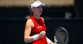 Jil Tecihmann at Indian Wells in 2023
