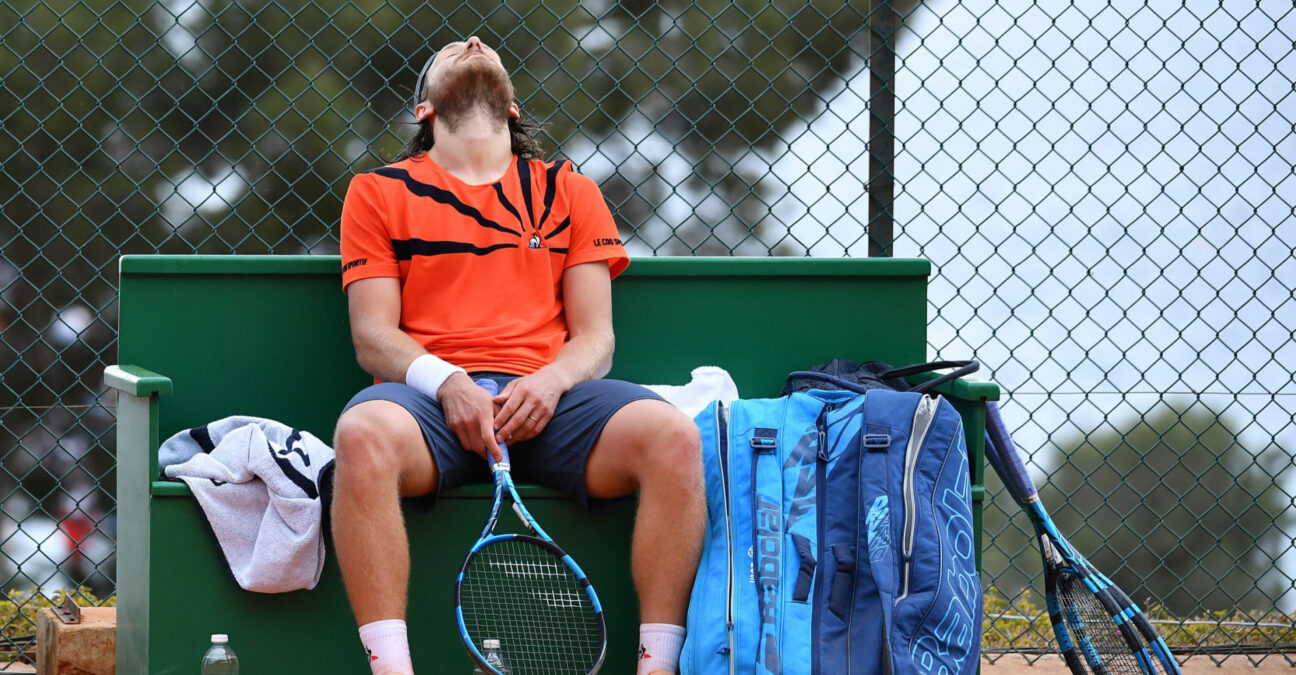 Lucas Pouille at the 2021 Monte Carlo Masters