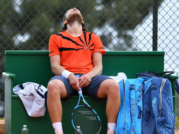 Lucas Pouille at the 2021 Monte Carlo Masters