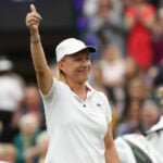 Martina Navratilova at Wimbledon in 2019
