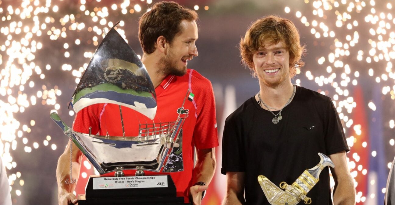 Daniil Medvedev and Andrey Rublev