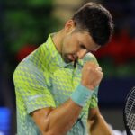 Novak Djokovic at the Dubai Open