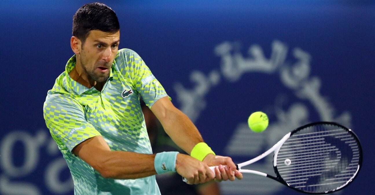 Novak Djokovic backhand