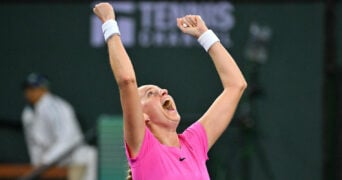 Petra Kvitova at the 2023 BNP Paribas Open