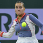 Sofia Kenin at the 2023 BNP Paribas Open in Indian Wells