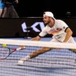 Tommy Paul at the 2023 Australian Open in Melbourne, Australia.