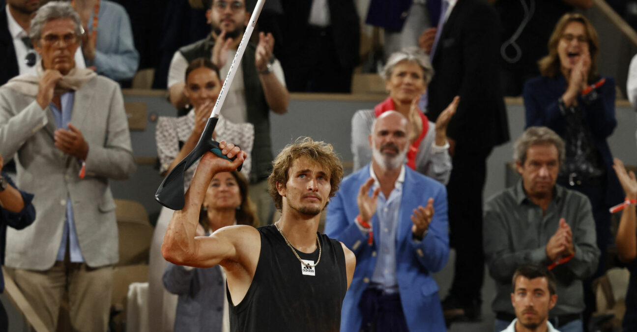 Alexander Zverev at Roland-Garros in 2022