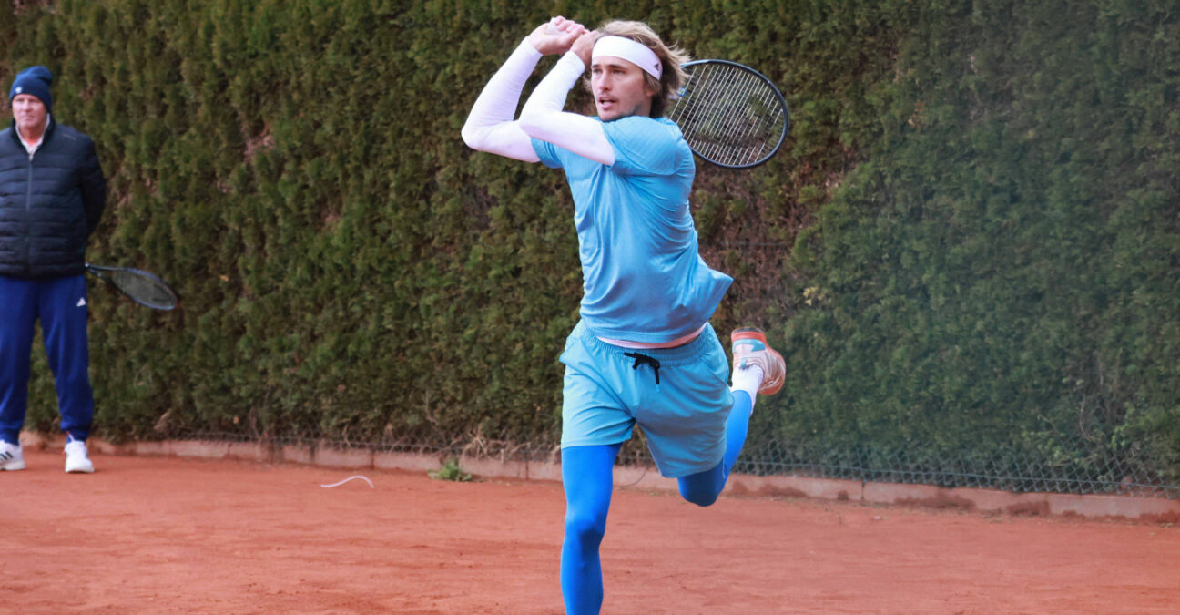 Alexander Zverev trains ahead of the 2023 BMW Open in Munich
