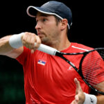 Dusan Lajovic at the 2022 Davis Cup