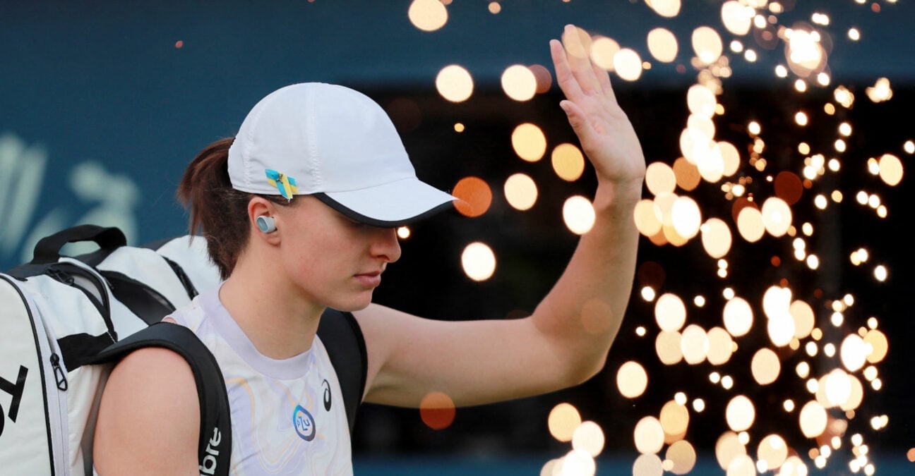 Poland's Iga Swiatek at the WTA Dubai Duty Free Championships