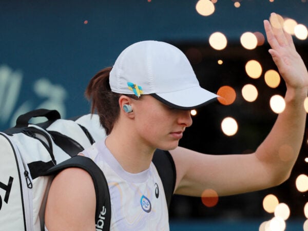 Poland's Iga Swiatek at the WTA Dubai Duty Free Championships
