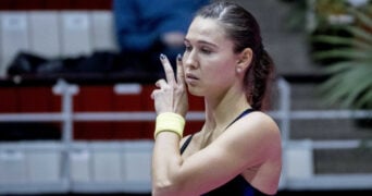 Vitalia Diatchenko at the 2022 WTA Lyon Open