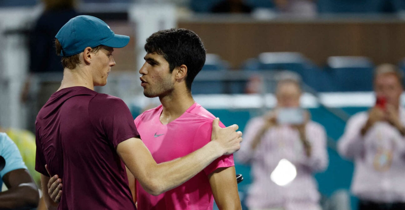 Jannik Sinner and Carlos Alcaraz, Miami 2023
