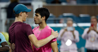 Jannik Sinner and Carlos Alcaraz, Miami 2023