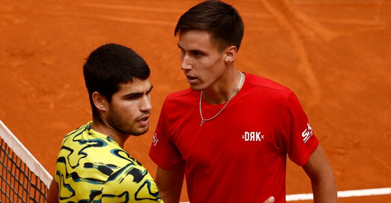 Carlos Alcaraz and Fabian Marozsan, Rome 2023