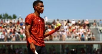 Felix Auger-Aliassime at Roland-Garros