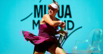 Brenda Fruhvirtova at the 2023 Madrid Open