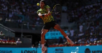 Carlos Alcaraz at the 2023 Mutua Madrid Open
