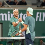Casper Ruud and Holger Rune at Roland Garros 2022