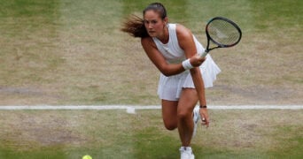 Daria Kasatkina at Wimbledon in 2018