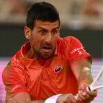 Novak Djokovic at the 2023 French Open