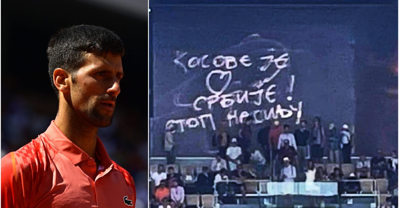 Novak Djokovic, political message on Kosovo, Roland-Garros 2023