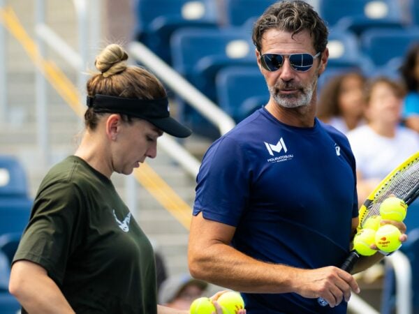 Simona Halep and Patrick Mouratoglou, US Open 2022