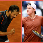 Daniil Medvedev and Holger Rune at the 2023 Rome Masters
