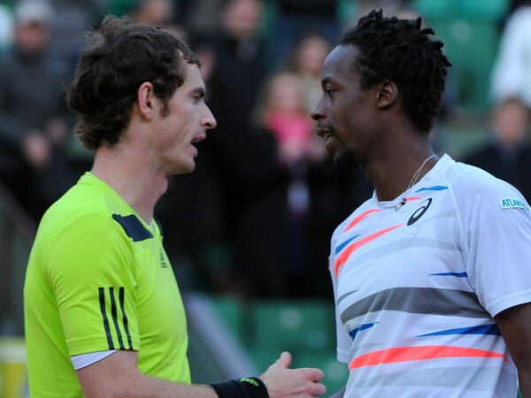 Gael Monfils and Andy Murray at Roland Garros 2014