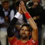 Novak Djokovic Rome celebration