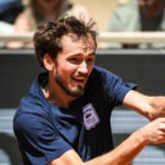 Daniil Medvedev (Russia) during a training session of Roland-Garros 2023