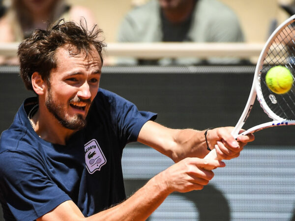 Daniil Medvedev (Russia) during a training session of Roland-Garros 2023