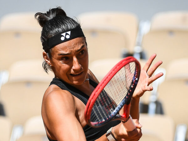 Caroline Garcia of France during a training session of Roland-Garros 2023