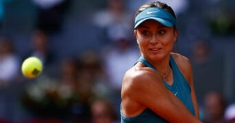 Paula Badosa at the 2023 Mutua Madrid Open
