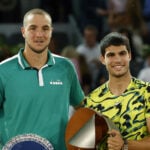 Jan-Lennard Struff and Carlos Alcaraz, Madrid 2023